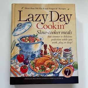 Lazy Day Cookin' Cookbook Slow Cooker Meals Crockpot Recipes HB